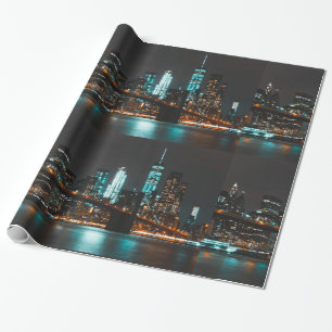 New York glossy wrapping paper