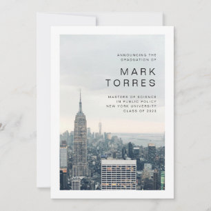 New York Graduation Announcement 