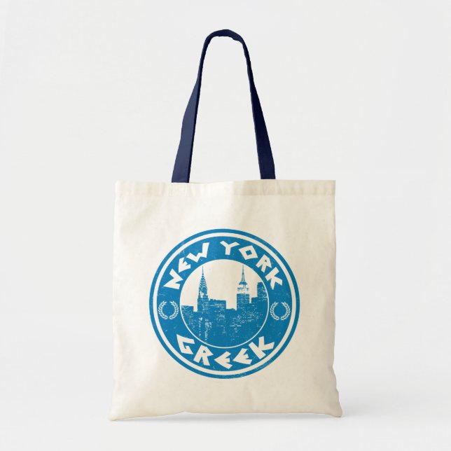 New York Greek American Grocery Bag (Front)