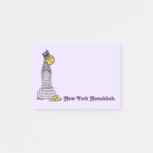 New York Hanukkah Chanukah Gelt NYC Holiday Post-it Notes
