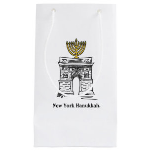 New York Hanukkah Menorah NYC Washington Square Small Gift Bag