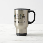 New York Hanukkah NYC Chanukah Jewish Holidays Travel Mug<br><div class="desc">Travel mug design features an original marker illustration of a row of classic NYC landmarks dressed up for the Chanukah holiday season, with NEW YORK HANUKKAH in a fun font. Great for anyone who loves New York City! Christmas version also available. Don't see what you're looking for? Need help with...</div>