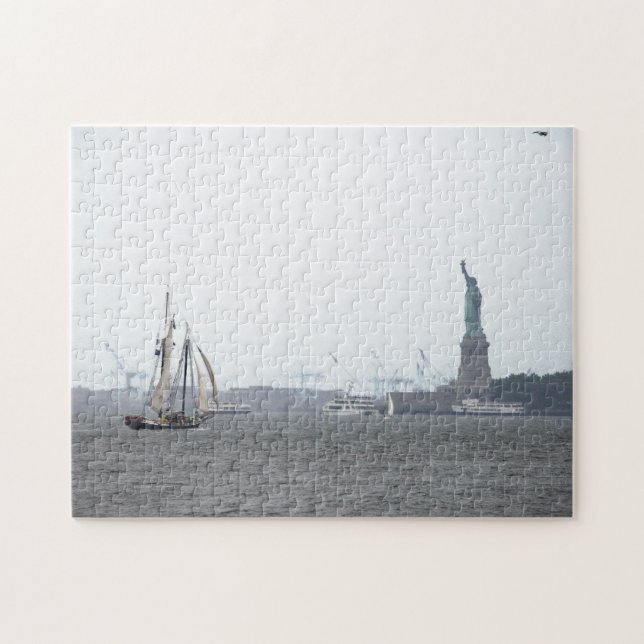 New York Harbour in Fog puzzle (Horizontal)