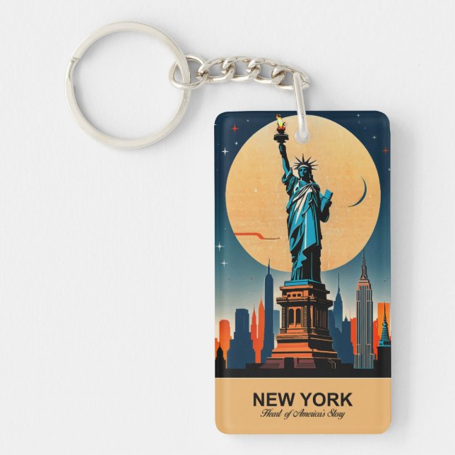 New York: Heart of America’s Story Keychain (Front)