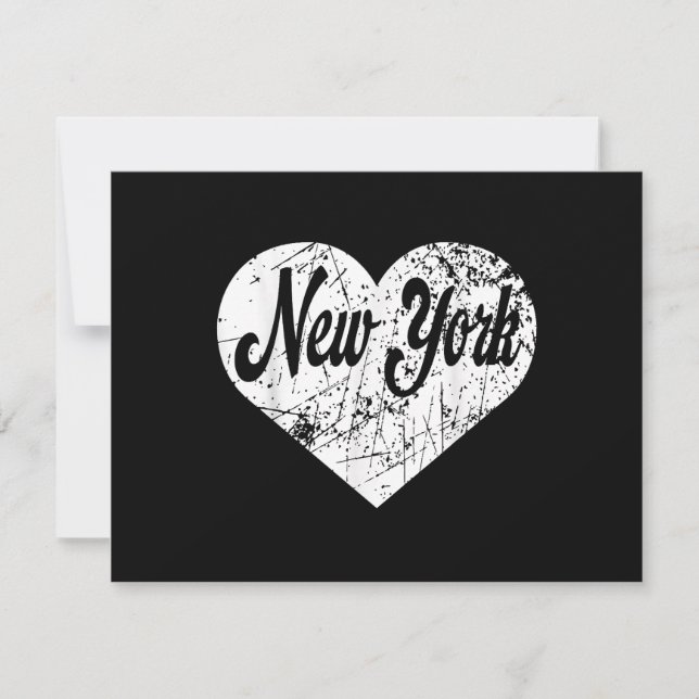 New York Heart RSVP Card (Front)