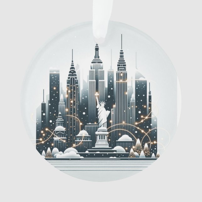 New York Holiday Elegance - Noël personnalisable (devant)