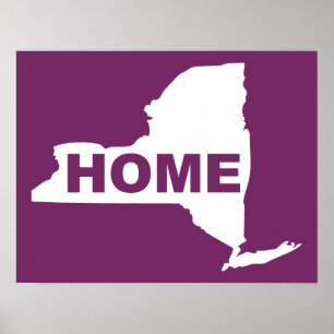 New York Home Poster Sign