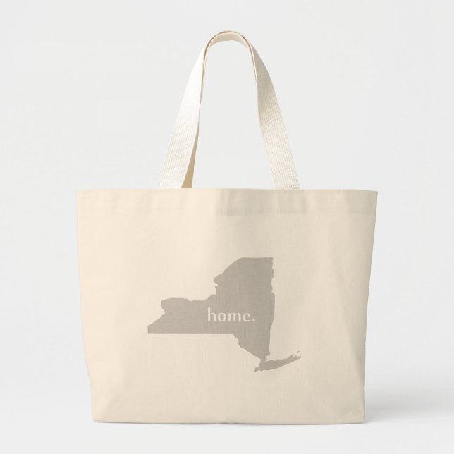New York Home State Large Tote Bag (Front)