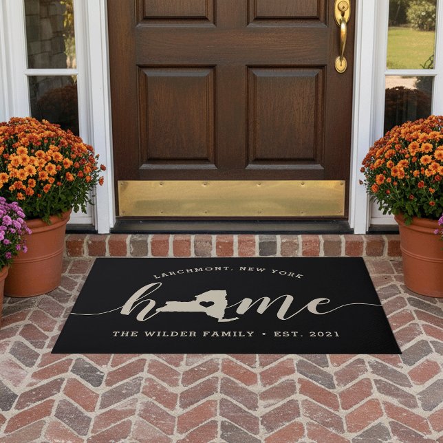 New York Home State Personalized Doormat (Creator Uploaded)