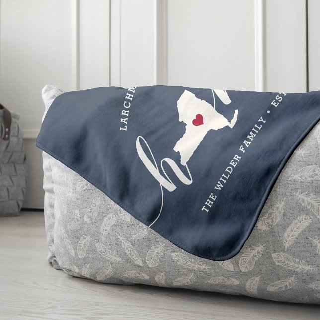 New York Home State Personalized Sherpa Blanket (Creator Uploaded)