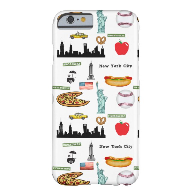 New York Icons Pattern by Orchard Three Case-Mate iPhone Case (Back)
