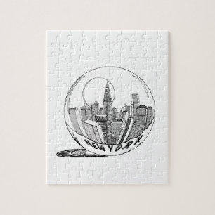 New York in a glass ball Jigsaw Puzzle