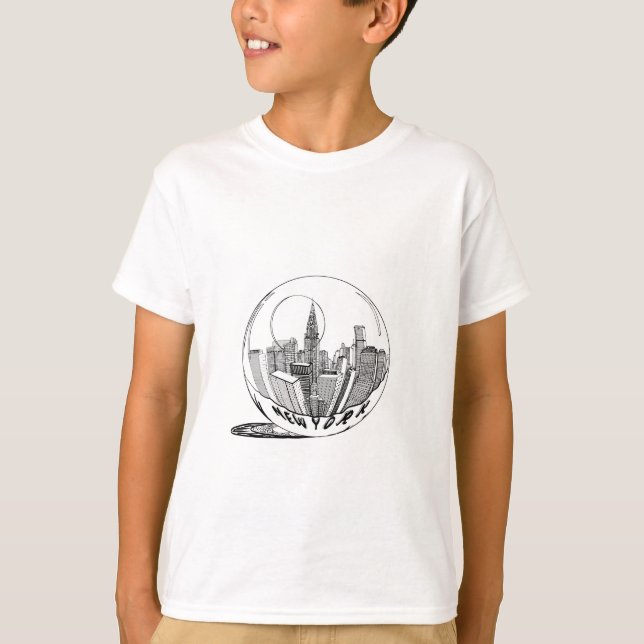 New York in a glass ball T-Shirt (Front)