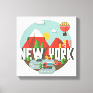 New York in Design Canvas Print