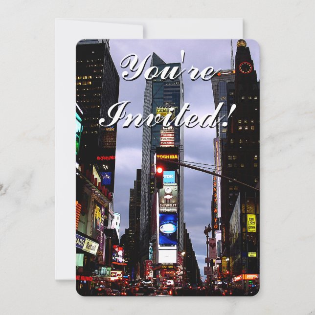 New York Invitations Personalized New York RSVP (Front)