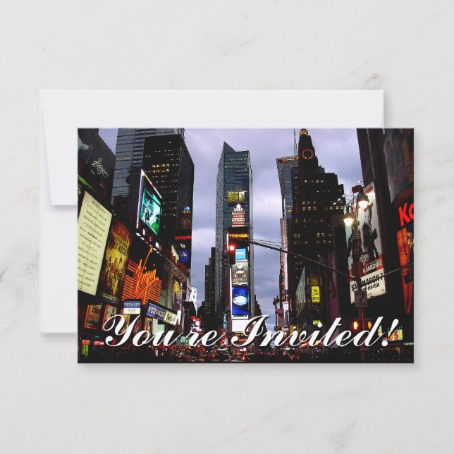 New York Invitations Personalized New York RSVP (Front)