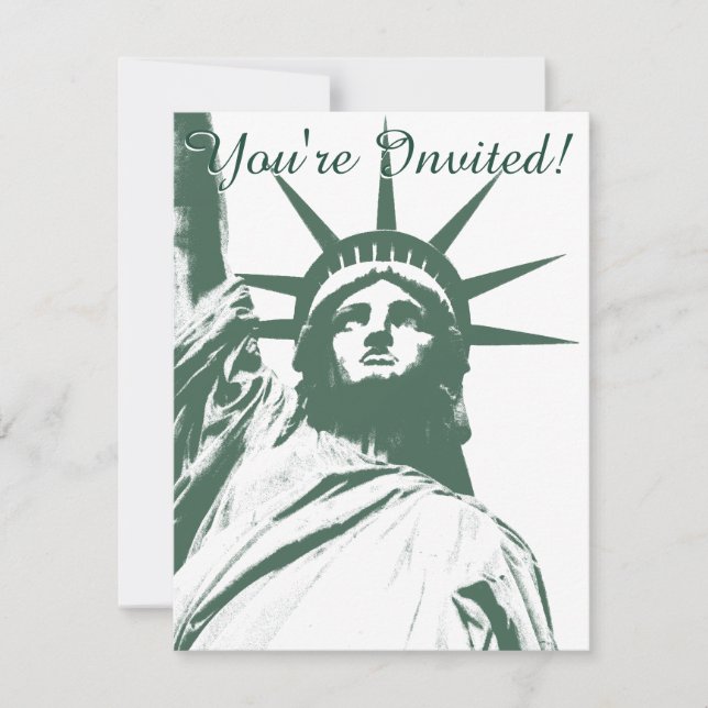 New York Invitations Personalized New York RSVP (Front)