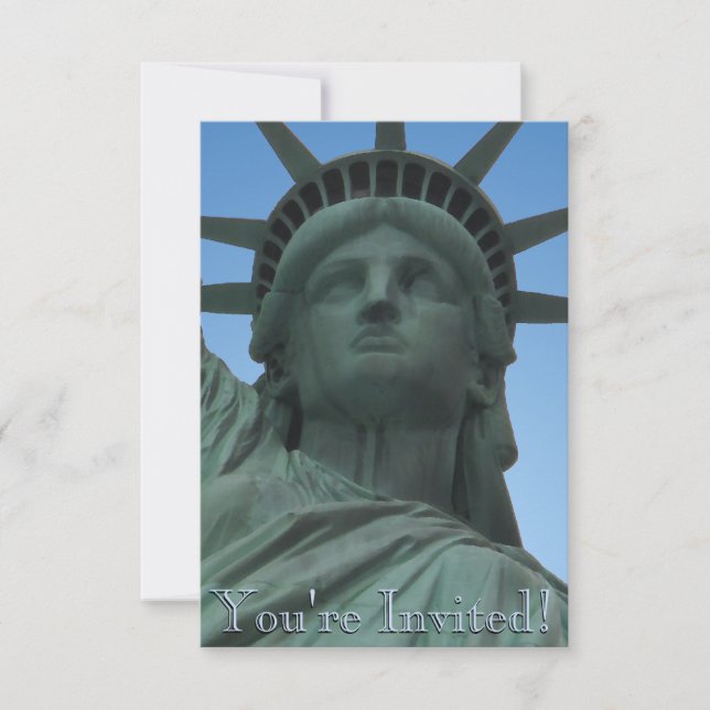 New York Invitations Personalized New York RSVP (Front)