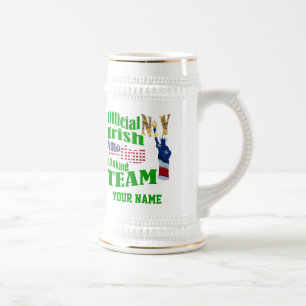 New York Irish American St Patrick's Beer Stein