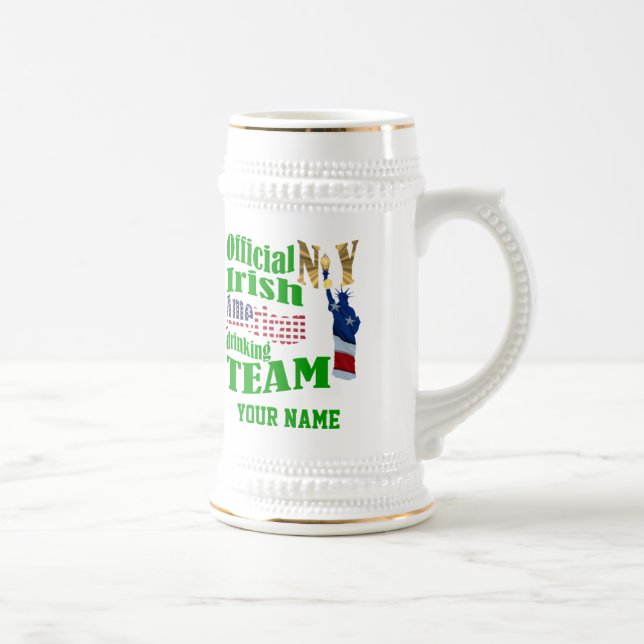 New York Irish American St Patrick's Beer Stein (Right)