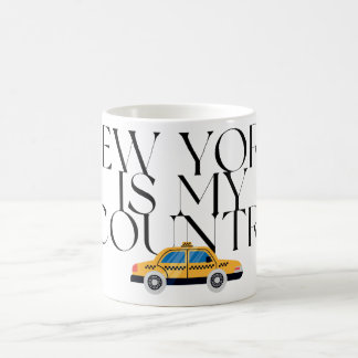 New York Is My Country Graphic Tee Coffee Mug