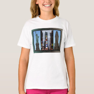 New York Kid's Sweatshirt New York Landmarks Shirt
