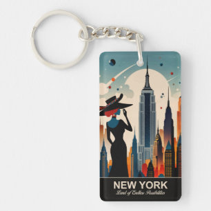 New York: Land of Endless Possibilities Keychain