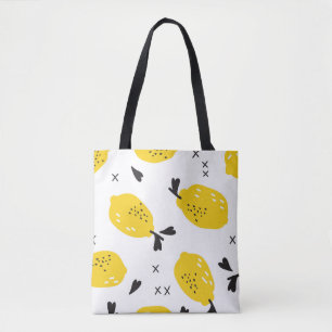 New York Lemons: Vintage Cut-Outs Tote Bag