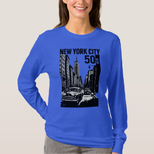New York - les années 50 Retro Art T-Shirt Vinta