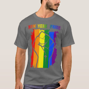 New York LGBT Pride Month LGBTQ Rainbow Flag For G T-Shirt