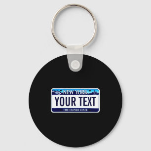 New York License Plate _1 Keychain