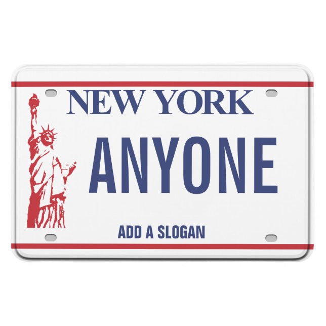 New York License Plate (personalized) Magnet (Horizontal)