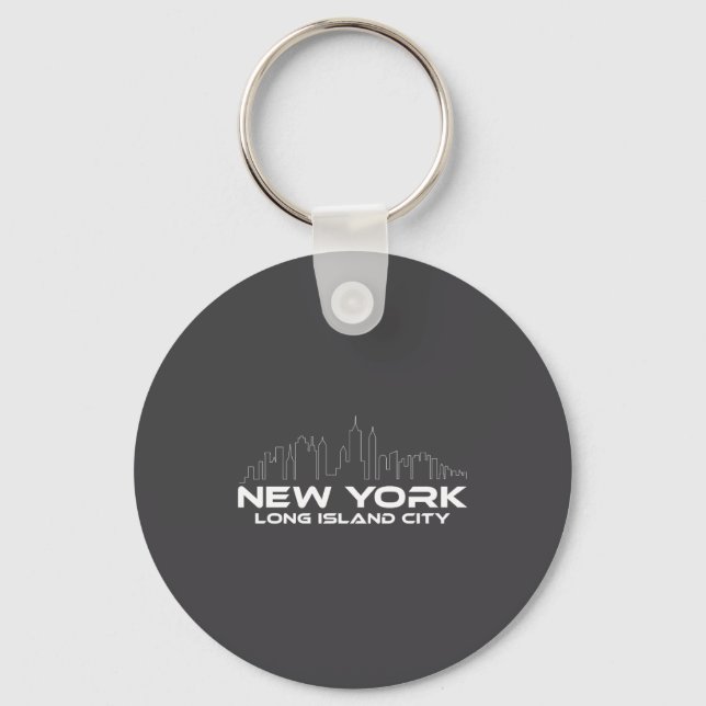 New York Long Island City  Keychain (Front)