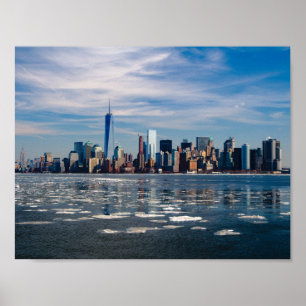 New York Manhattan Skyline Poster