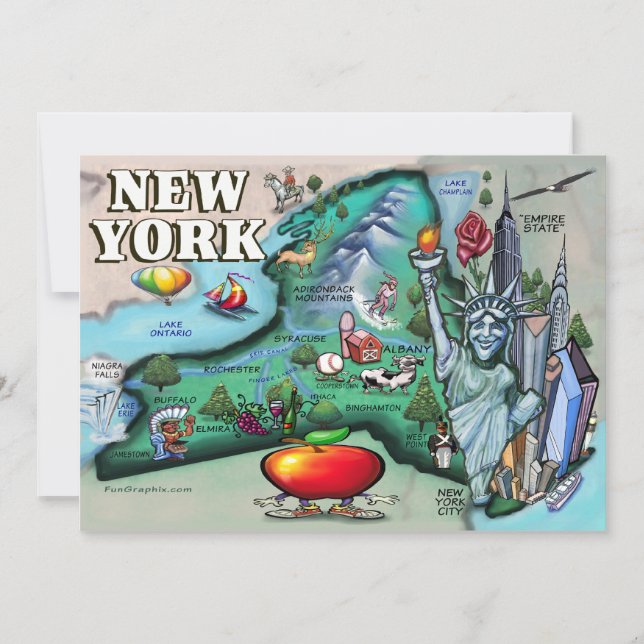 New York Map CARD (Front)