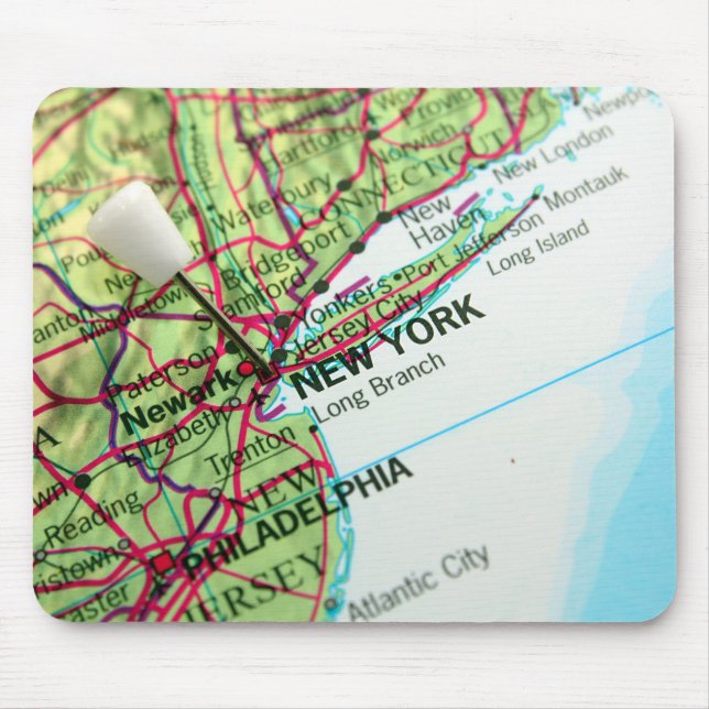 New York Map Mouse Pad (Front)