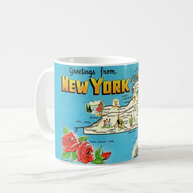 New York Map Mug (Front Left)