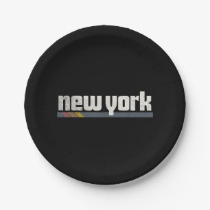 New York Men Women Gift  Paper Plate