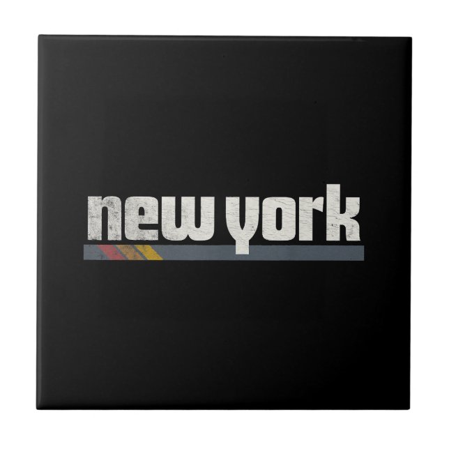 New York Men Women Gift Tile (Front)