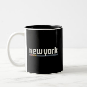 New York Men Women Gift Two-Tone Coffee Mug
