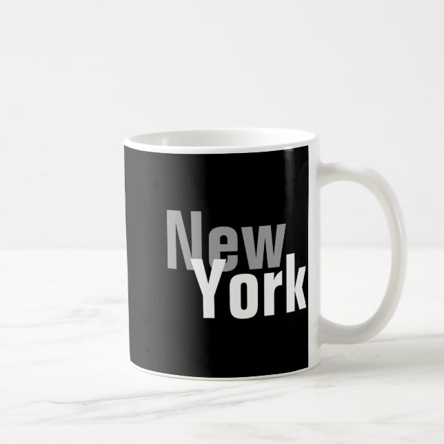 New York Mens Basic Dark  Coffee Mug (Right)