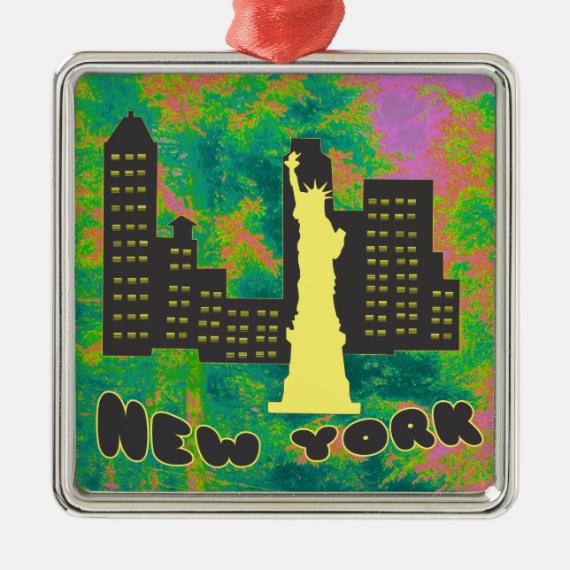 New York Metal Ornament (Front)