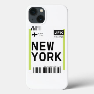New York Mini Boarding Pass iPhone 13 Case