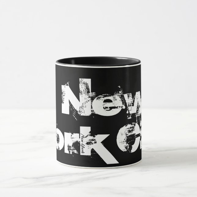 New York - Mug Cool De Style Noir Et Blanc (Centre)