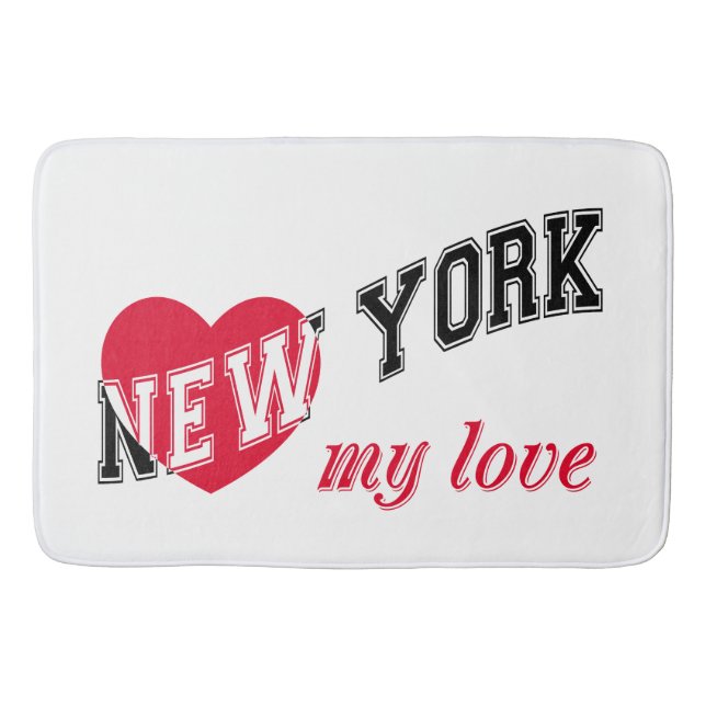 New York my love Bath Mat (Front)