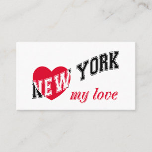 New York my love Business Card