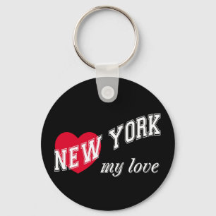 New York my love Keychain
