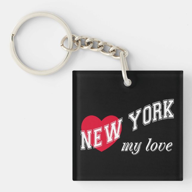 New York my love Keychain (Front)