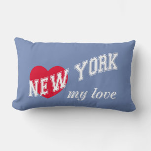 New York my love Lumbar Pillow