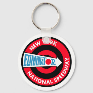 New York National Speedway Vintage sign Keychain